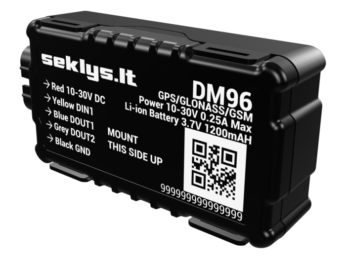 Vandeniui atsparus GPS seklys diMag DM96 (talpi vidinė baterija) - 2